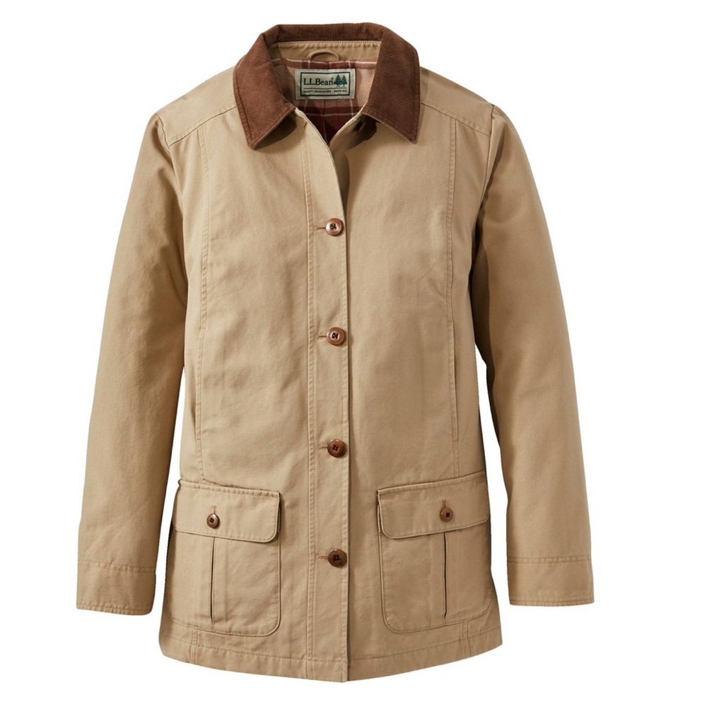L.L. Bean Women's Adirondack Barn Coat, Flannel-Lined